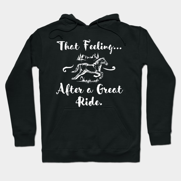 Horse Riding Quote Hoodie by BuddyandPrecious